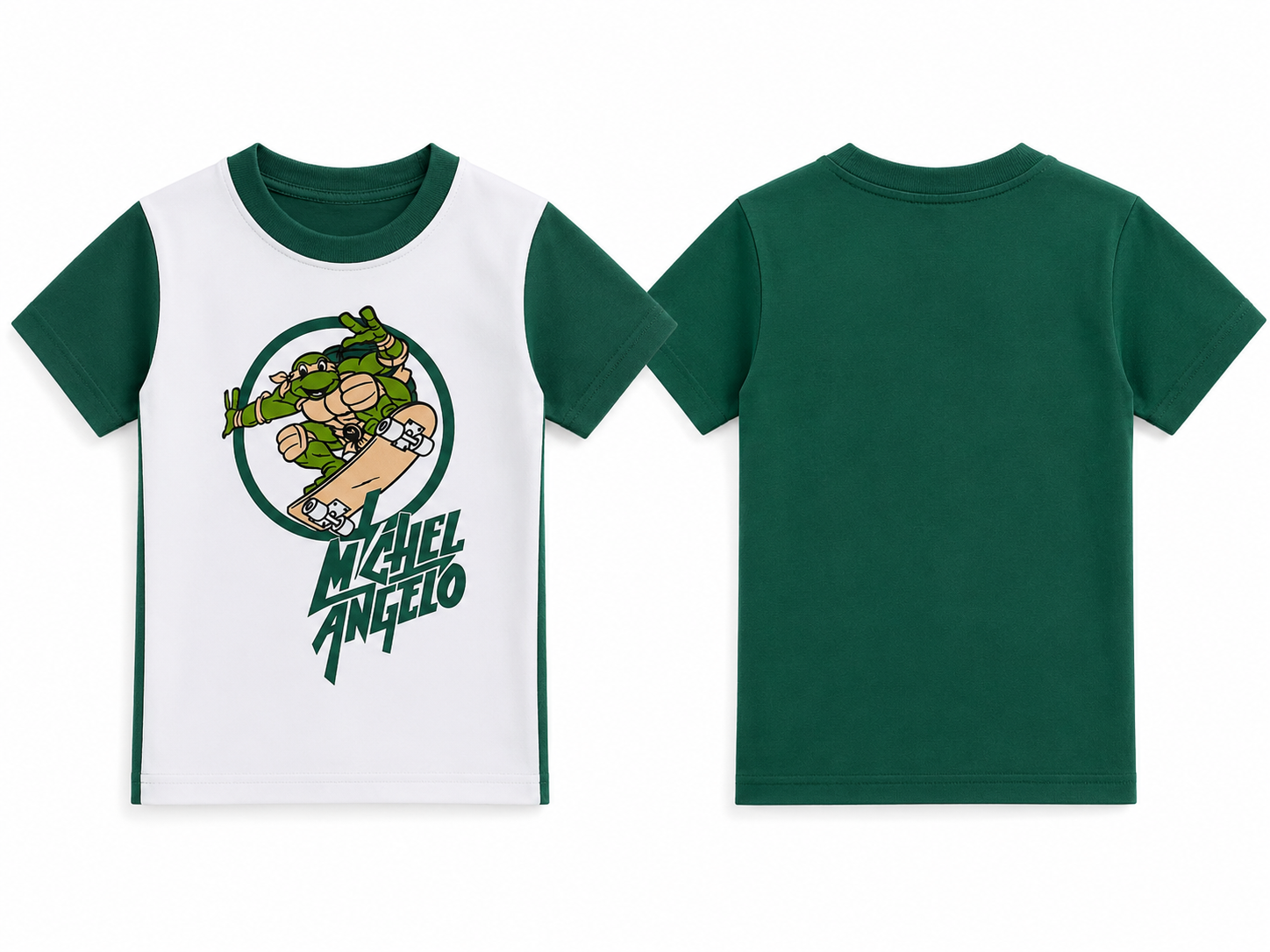 Boys Ninja Turtle Graphic Printed Half Sleeve T-Shirt