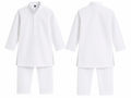 Boys White Cotton Kurta Pajama Set